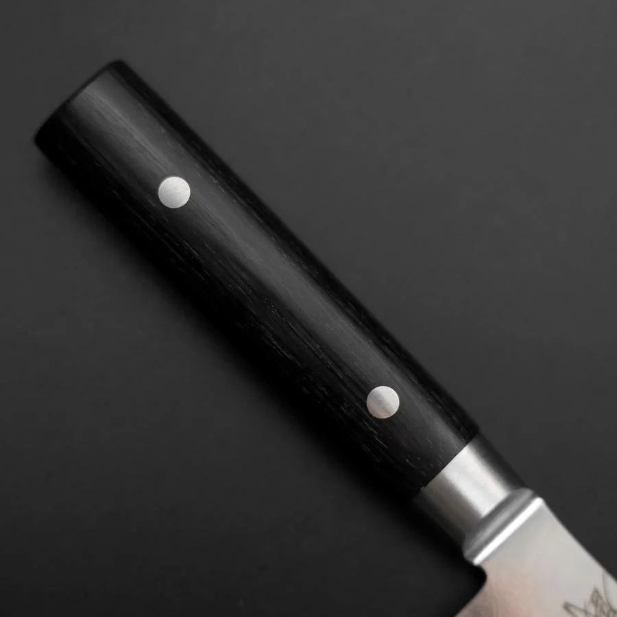 Santoku VG-10 Damast Runder Schwarzer Westlicher Griff 135mm - Image 6