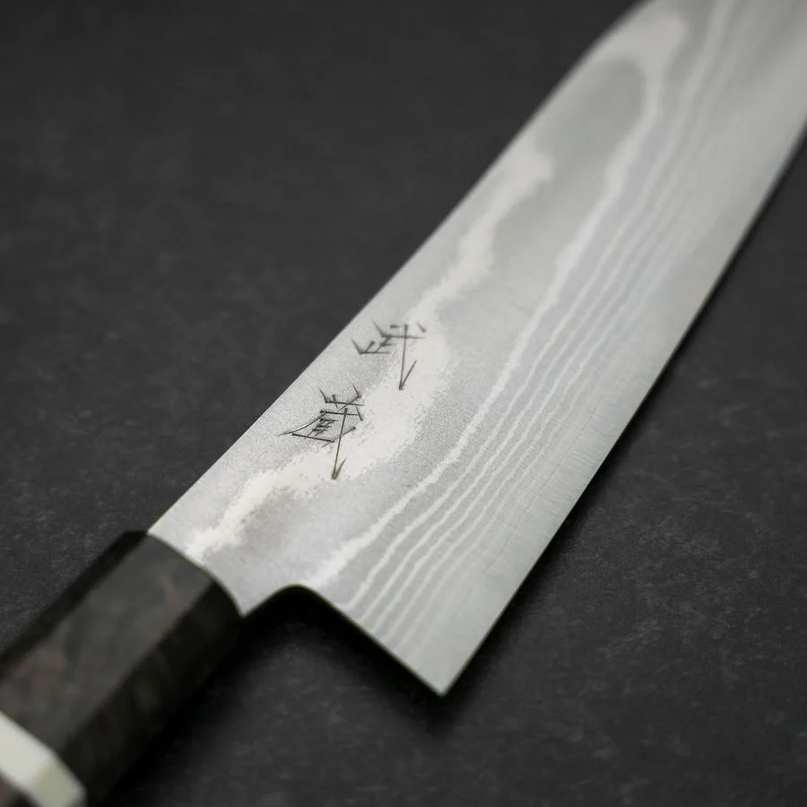 Santoku VG-10 Damast Ahornholz Griff 180mm - Image 3