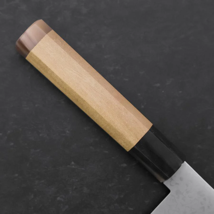 Santoku VG-10 Damast doppelte Büffelhorn-Kappe und Magnolienholz Griff 180mm - Image 6