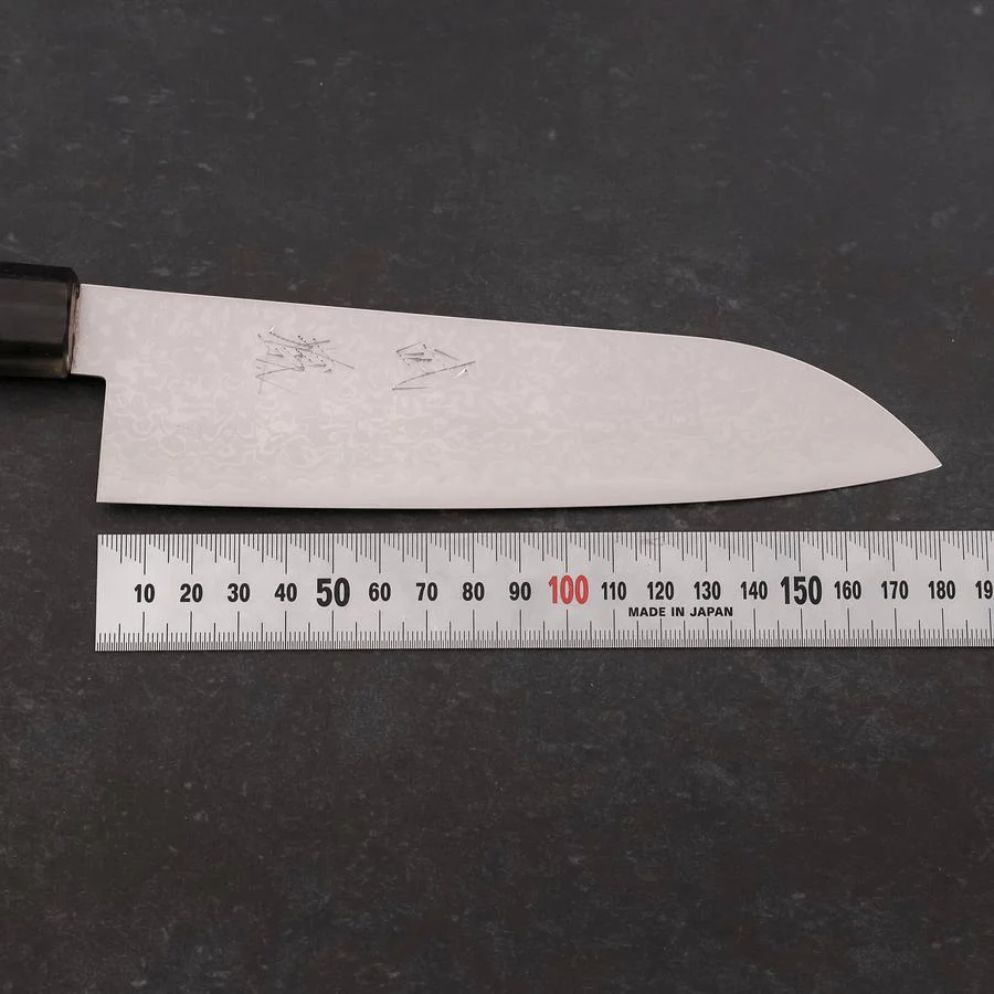 Santoku VG-10 Damast doppelte Büffelhorn-Kappe und Magnolienholz Griff 180mm - Image 7