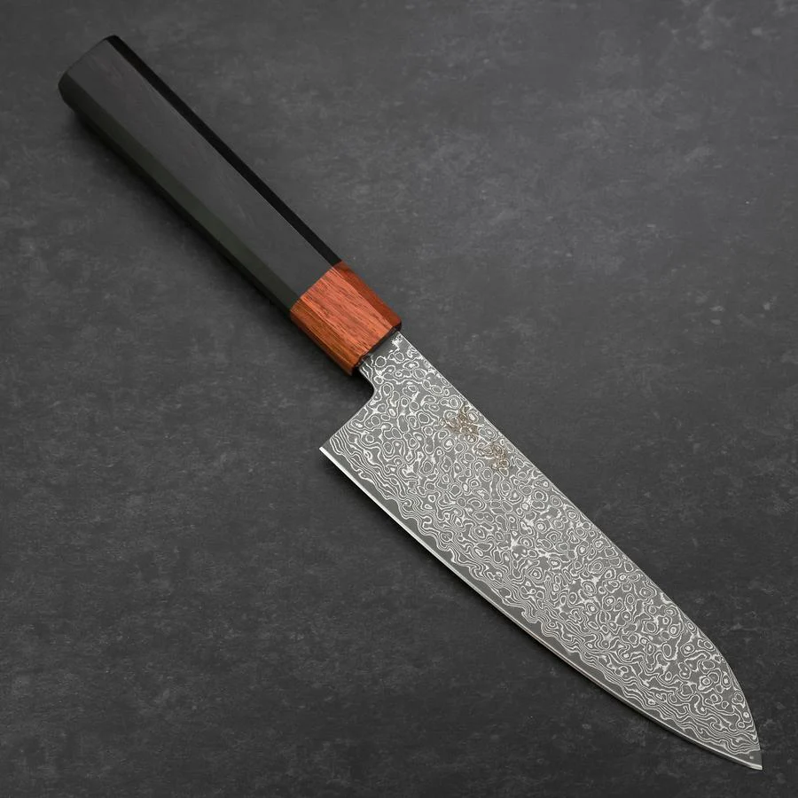 Santoku VG-10 Damast Rosen-und Ebenholz Griff 165mm
