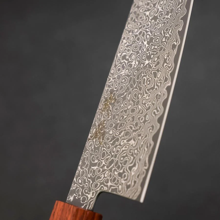 Santoku VG-10 Damast Rosen-und Ebenholz Griff 165mm - Image 3