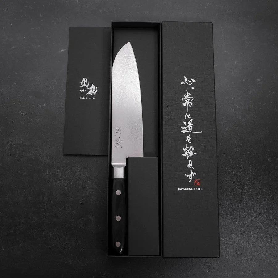 Santoku VG-10 Damast Runder Westlicher Griff 180mm - Image 8