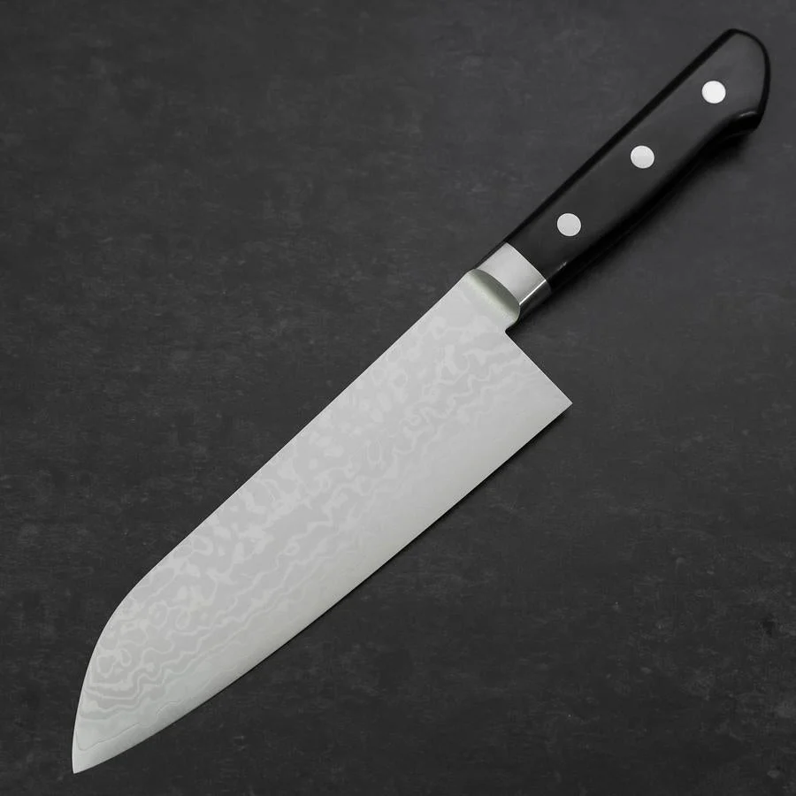 Santoku VG-10 Damast Schwarzer Westlicher Griff 170mm - Image 2