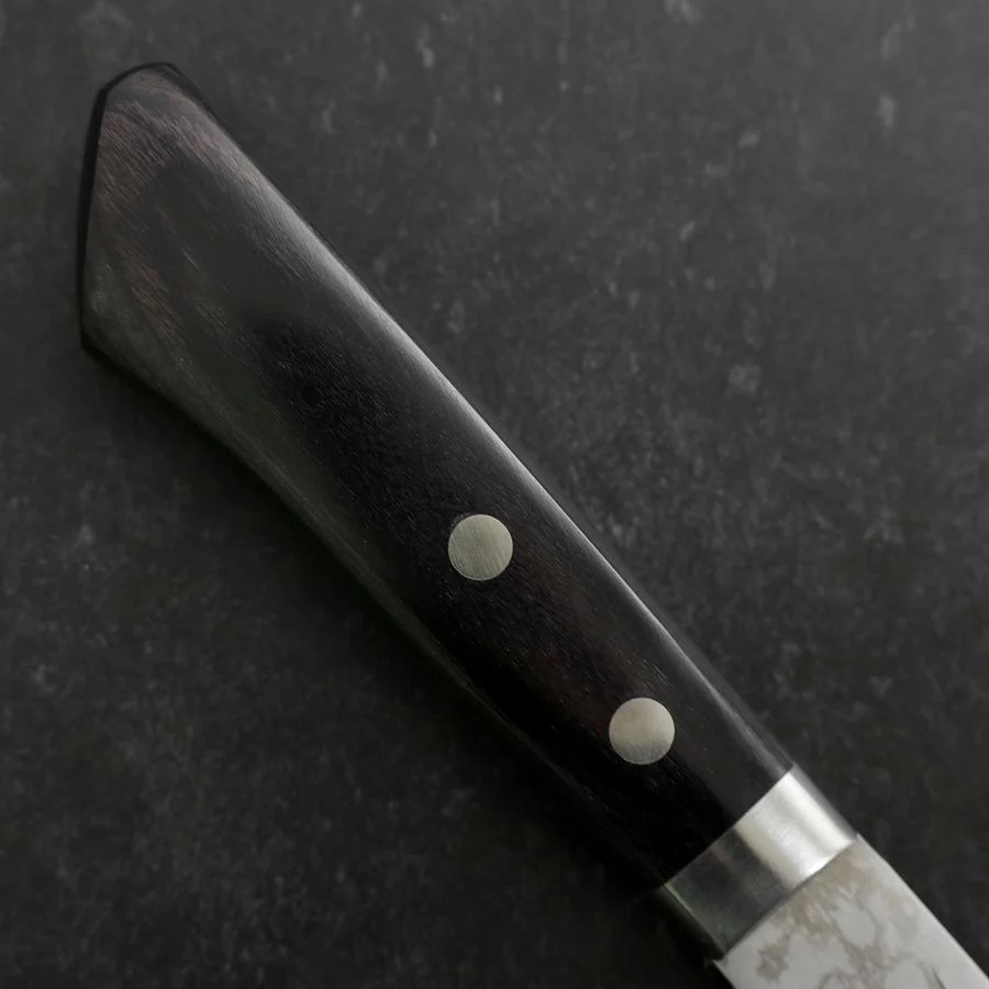 Santoku VG-10 Damast Dunkelblauer Westlicher Griff 135mm - Image 6