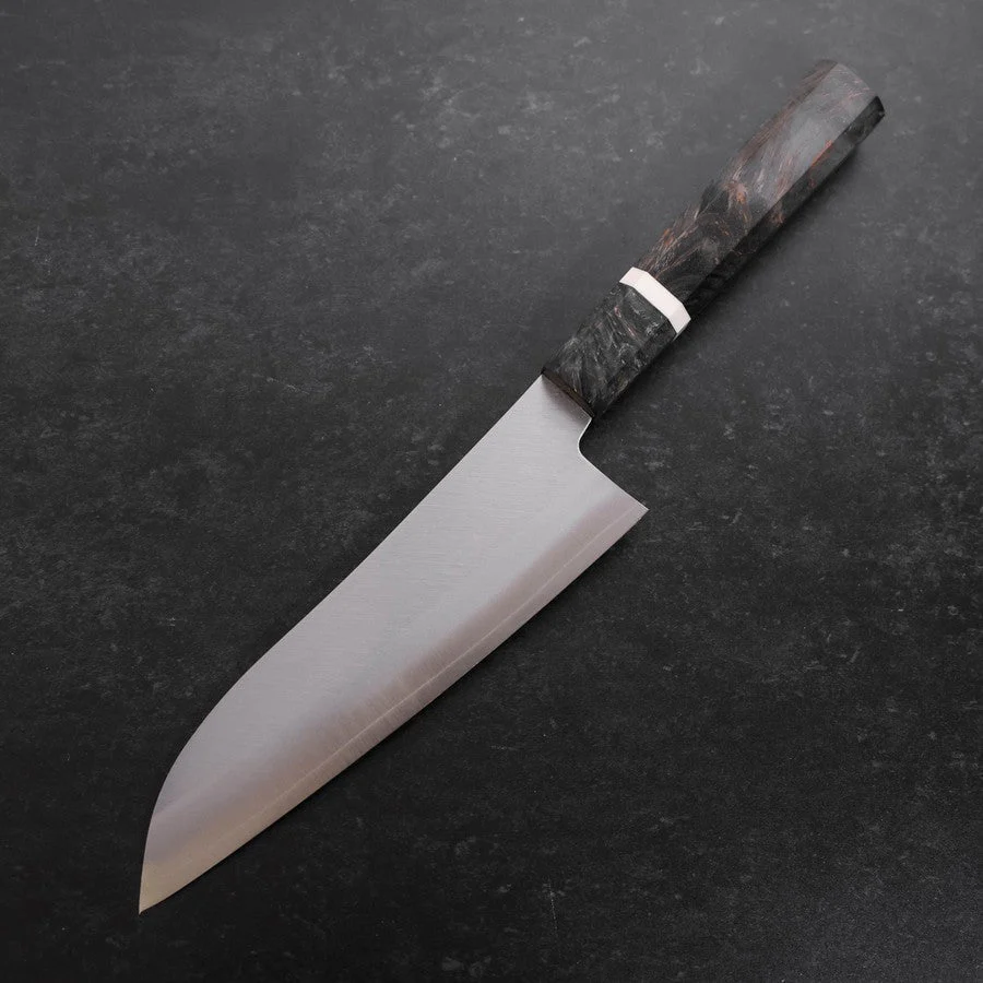 Santoku VG-10 Poliert Marmorierter Ahornholz Griff 180mm - Image 2