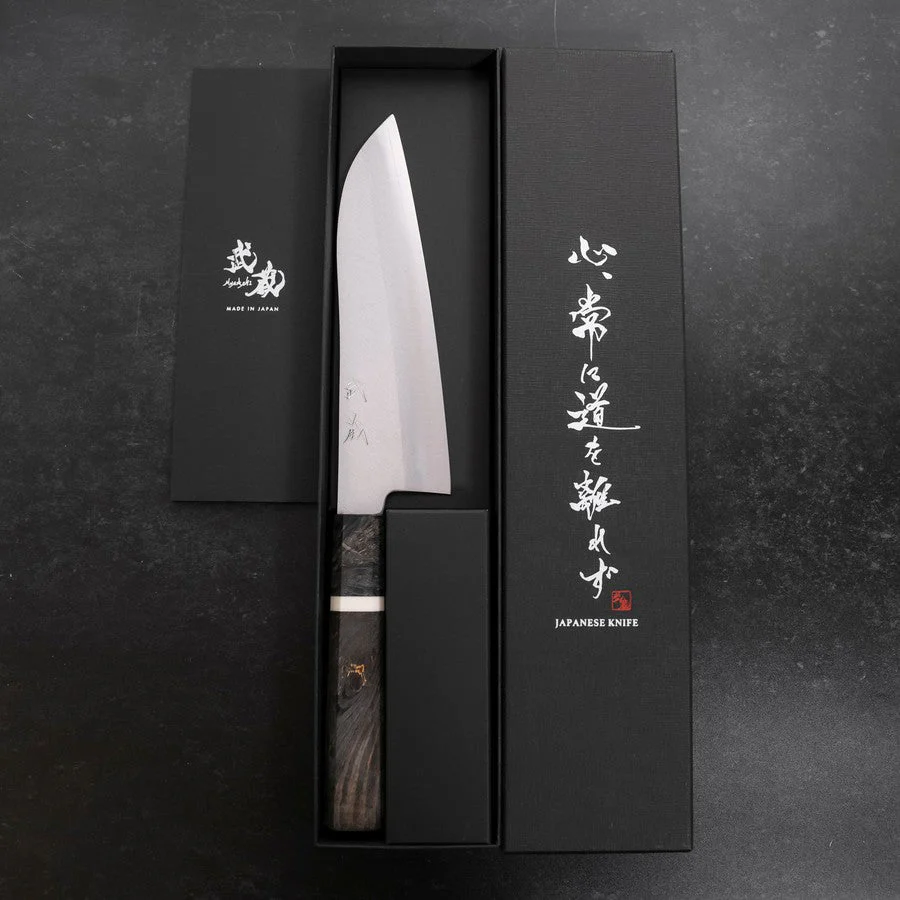 Santoku VG-10 Poliert Marmorierter Ahornholz Griff 180mm - Image 8