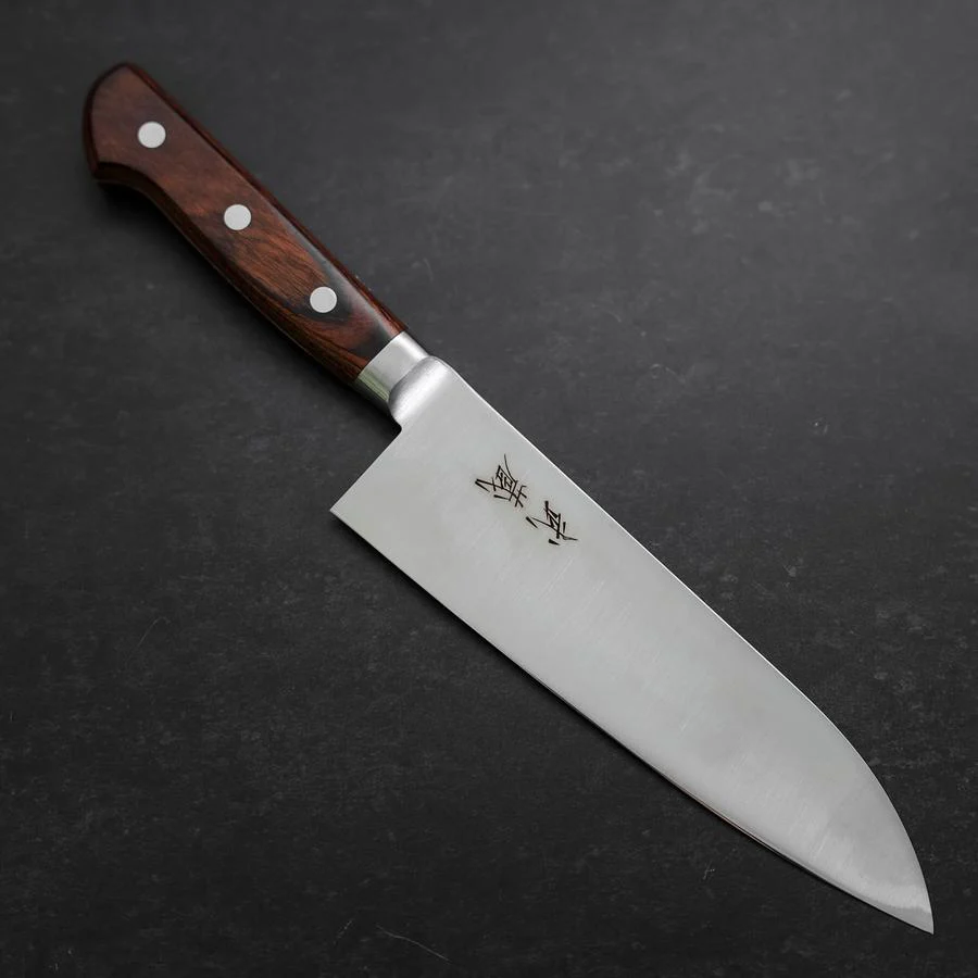 Santoku VG-10 Poliert Westlicher Mahagoni Griff 180mm