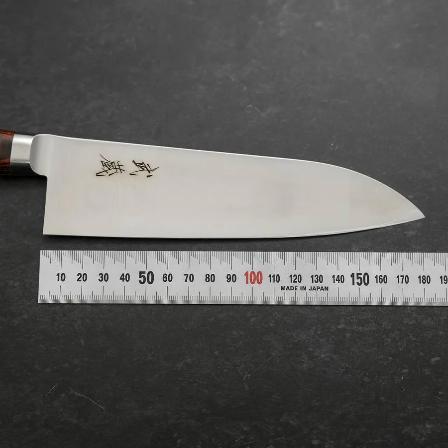 Santoku VG-10 Poliert Westlicher Mahagoni Griff 180mm - Image 7