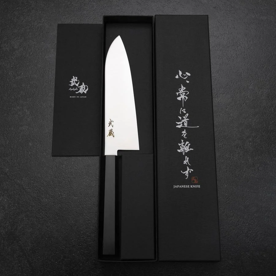 Santoku VG-10 Poliert Ebenholz Griff 170mm - Image 8