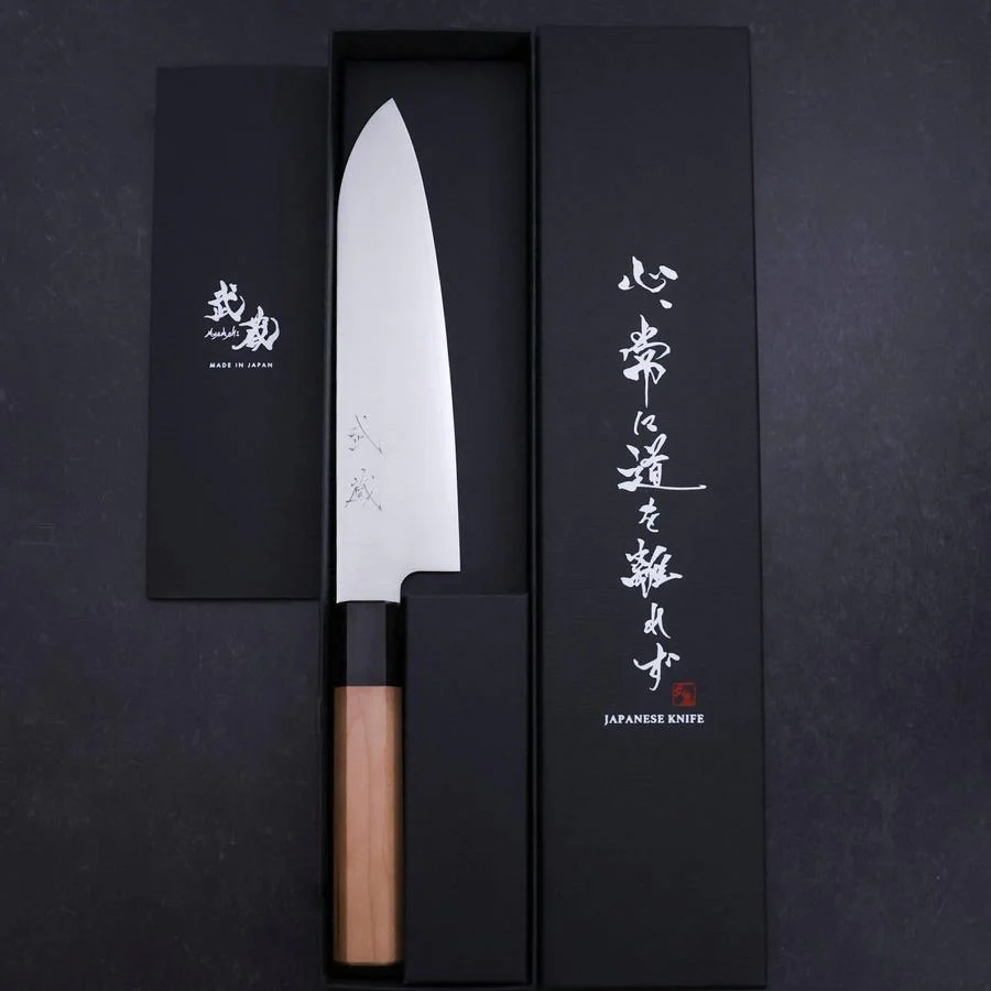 Santoku VG-10 Poliert Kirschholz Griff 180mm - Image 8