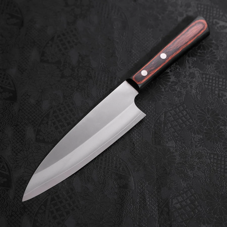 Santoku VG-10 Poliert Schwarz-Brauner Westlicher Griff 170mm - Image 2