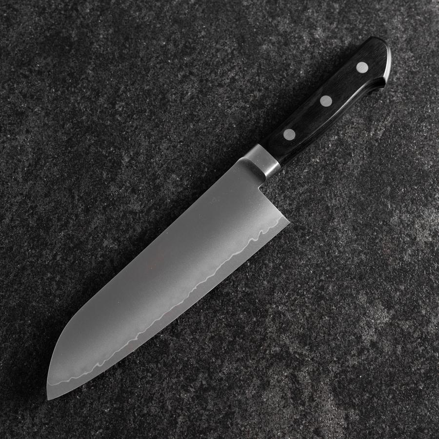 Santoku VG-10 Poliert Schwarzer Westlicher Griff 170mm - Image 2