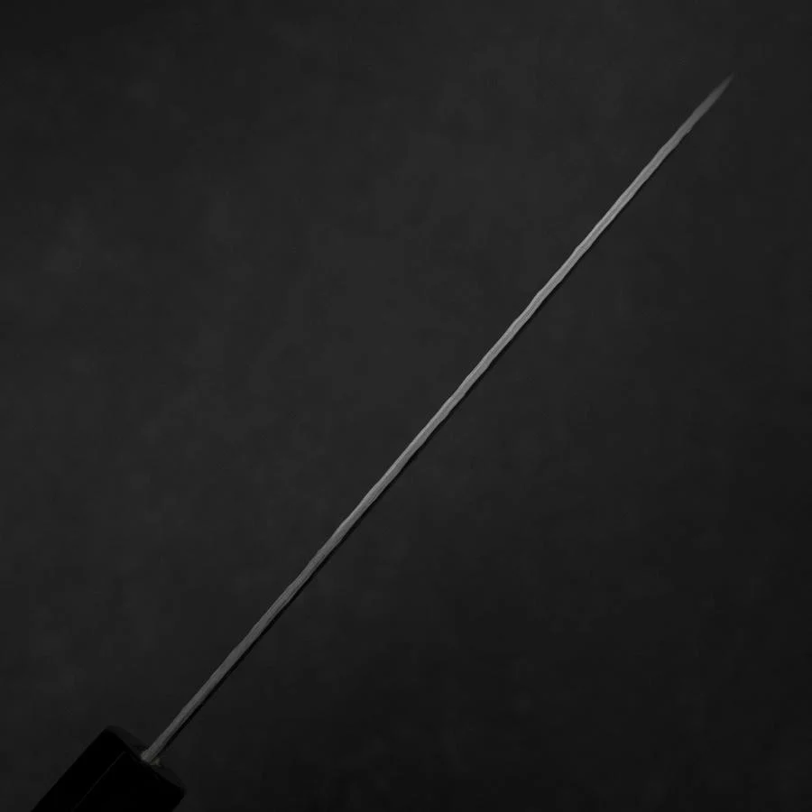 Santoku VG-10 Tsuchime Büffelhorn und Ebenholz Griff 165mm - Image 5