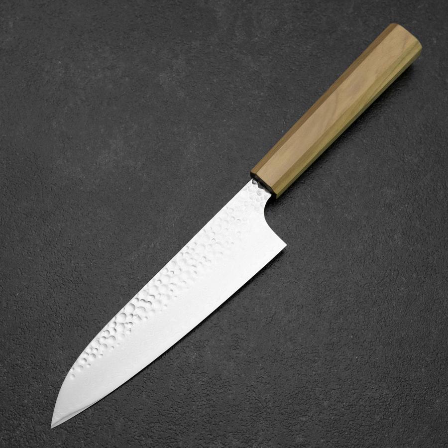 Santoku VG-10 Tsuchime Damast Olivenholz Griff 165mm - Image 2