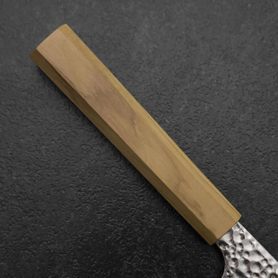 Santoku VG-10 Tsuchime Damast Olivenholz Griff 165mm - Image 6