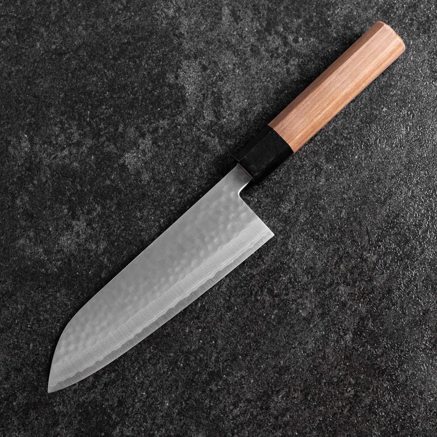 Santoku VG-10 Tsuchime Damast Walnussholz Griff 165mm - Image 2