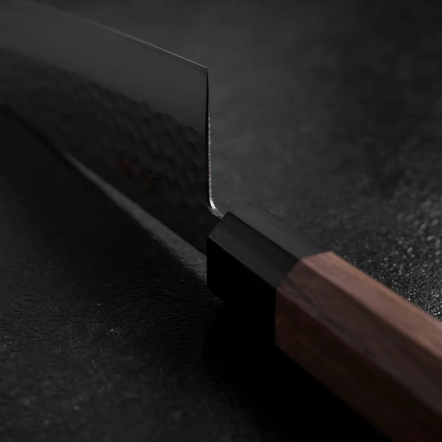 Santoku VG-10 Tsuchime Damast Walnussholz Griff 165mm - Image 4