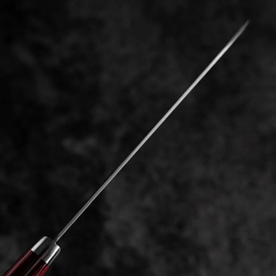 Santoku VG-10 Tsuchime Damast Roter Westlicher Griff 170mm - Image 5