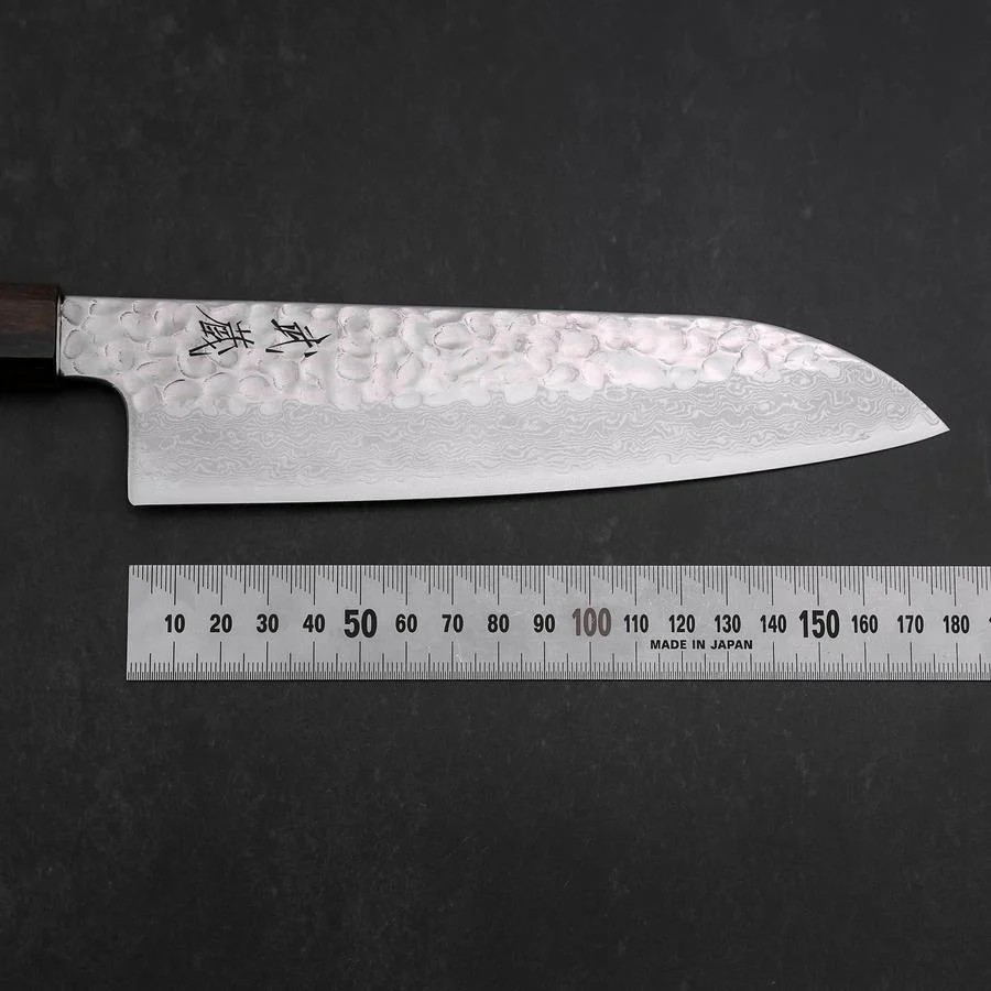 Santoku VG-10 Tsuchime Damast Eschenholz Griff 180mm - Image 7