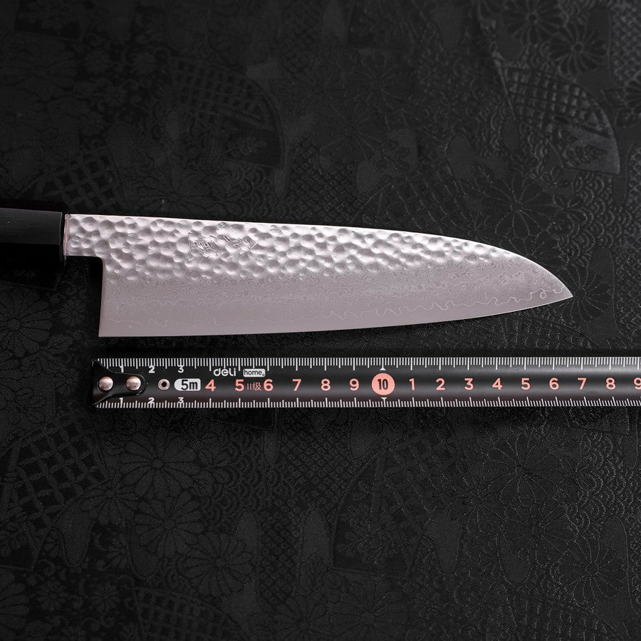Santoku VG-10 Tsuchime Damast Walnussholz Griff 165mm - Image 7