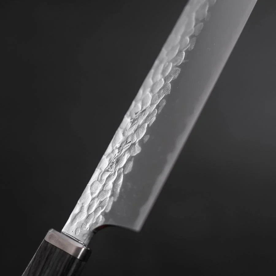 Santoku VG-10 Tsuchime Kohlefarbener Kirschgriff 165mm - Image 3