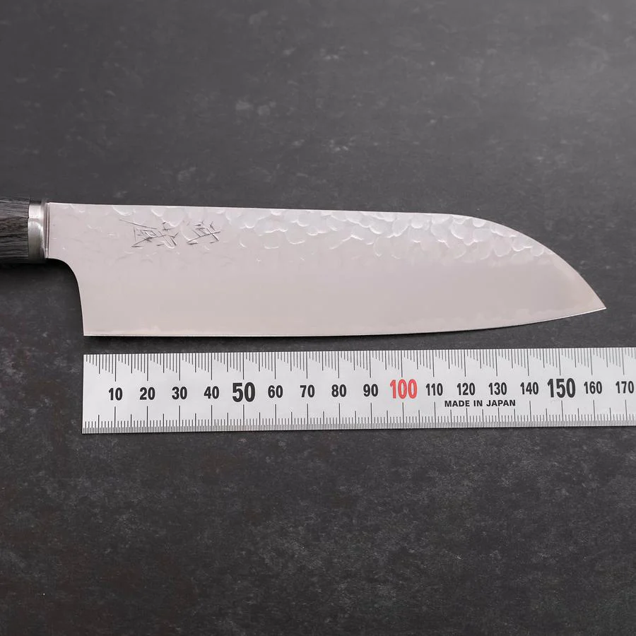 Santoku VG-10 Tsuchime Kohlefarbener Kirschgriff 165mm - Image 7