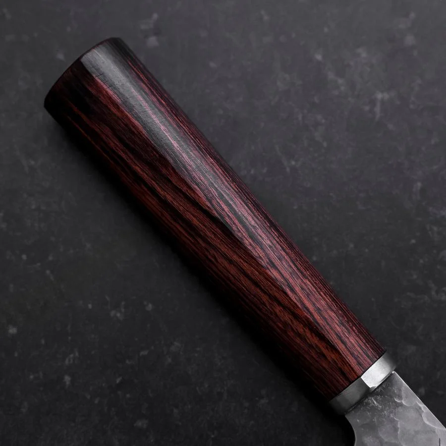 Santoku VG-10 Tsuchime Runder Mahagoni Griff 165mm - Image 6