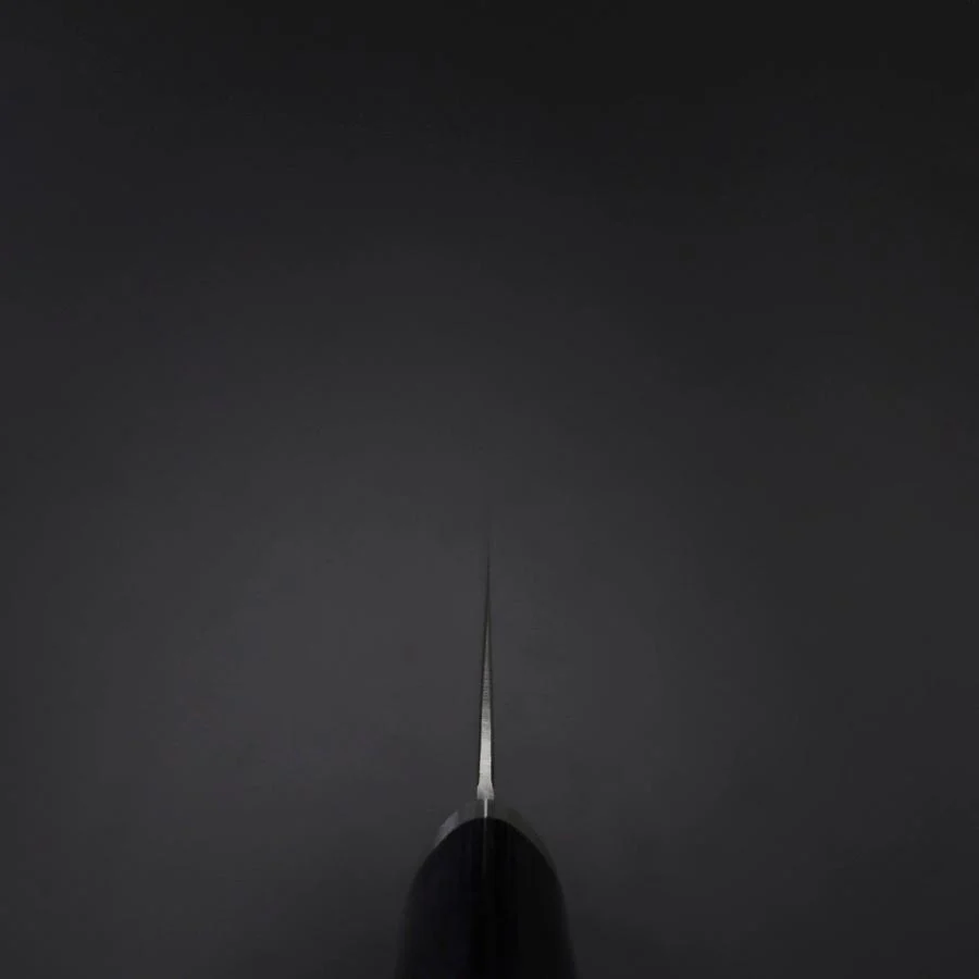 Santoku VG-10 Tsuchime Lila Runder Mahagoni Griff 165mm - Image 4