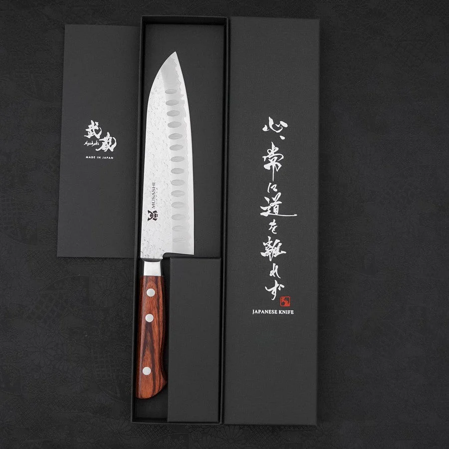 Santoku VG-10 Tsuchime Westlicher Griff 180mm - Image 8