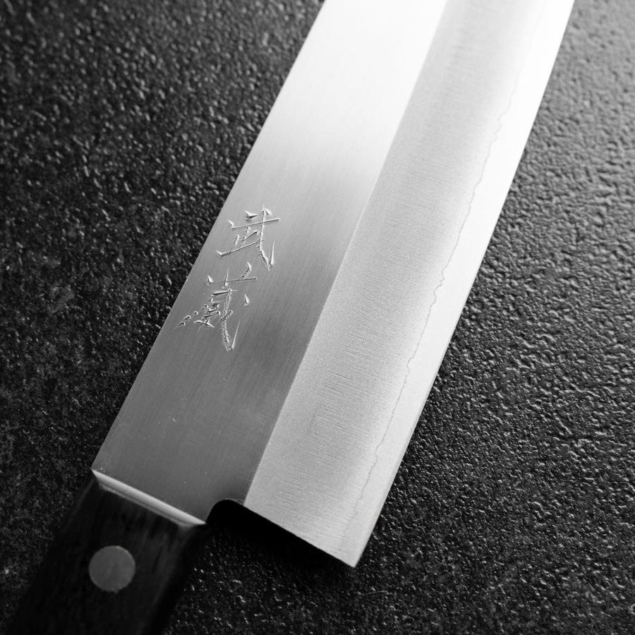 Santoku VG-5 Poliert Schwarzer Westlicher Griff 170mm (Tsuba Nashi) - Image 3