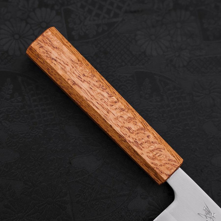 Santoku White Steel #1 Poliert Eichenholz Griff 165mm - Image 6