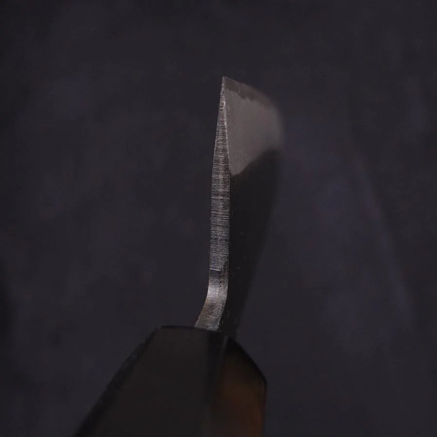 Santoku White Steel #2 Kurouchi Chokin "Pagode" Büffelhorn und Ebenholz Griff 170mm - Image 5