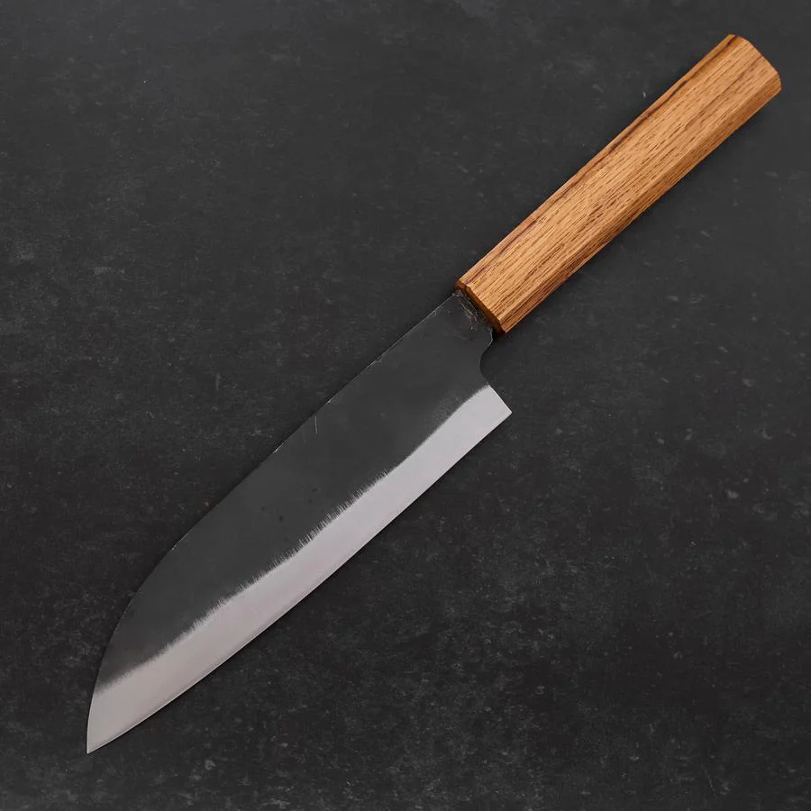 Santoku White Steel #2 Kurouchi Eichenholz Griff 165mm - Image 2