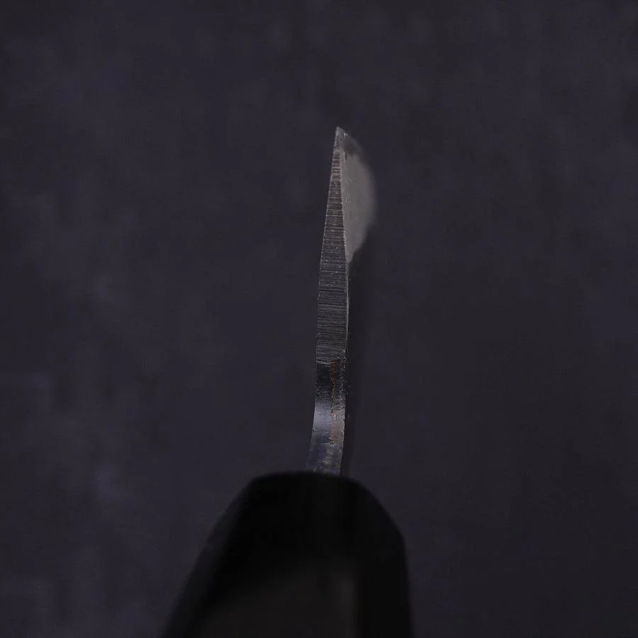 Santoku White Steel #2 Kurouchi Chokin "Kappa Auf Frosch" Büffelhorn und Ebenholz Griff 170mm - Image 5