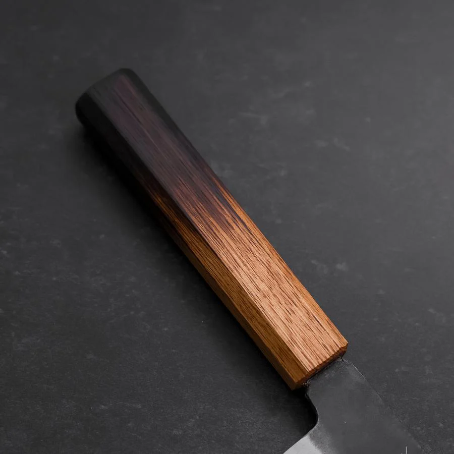 Santoku White Steel #2 Kurouchi Yaki Urushi Griff 165mm - Image 6