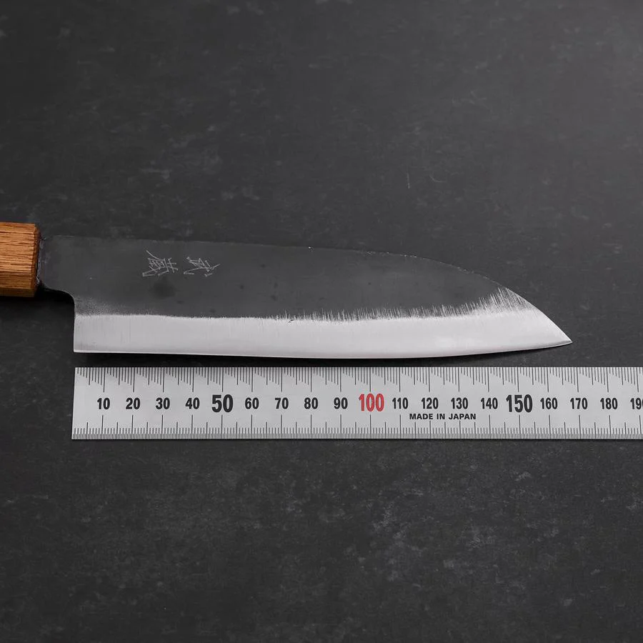 Santoku White Steel #2 Kurouchi Yaki Urushi Griff 165mm - Image 7