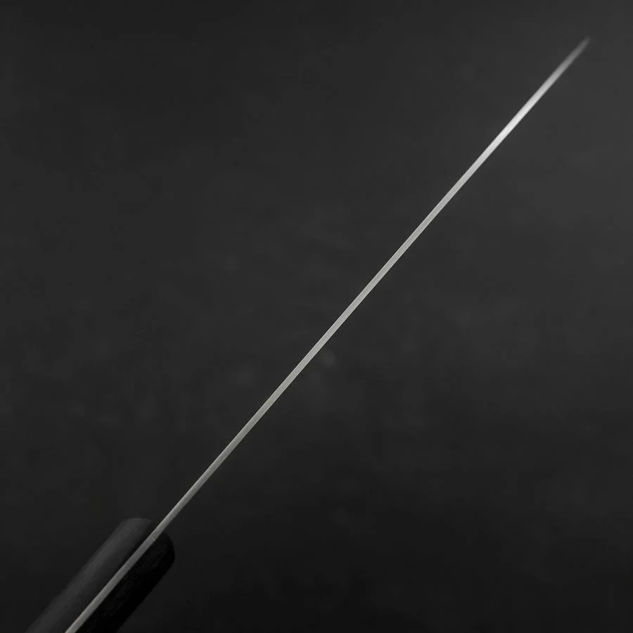 Santoku White Steel #2 Edelstahlummantelung Poliert Schwarzer Westlicher Griff 170mm - Image 5