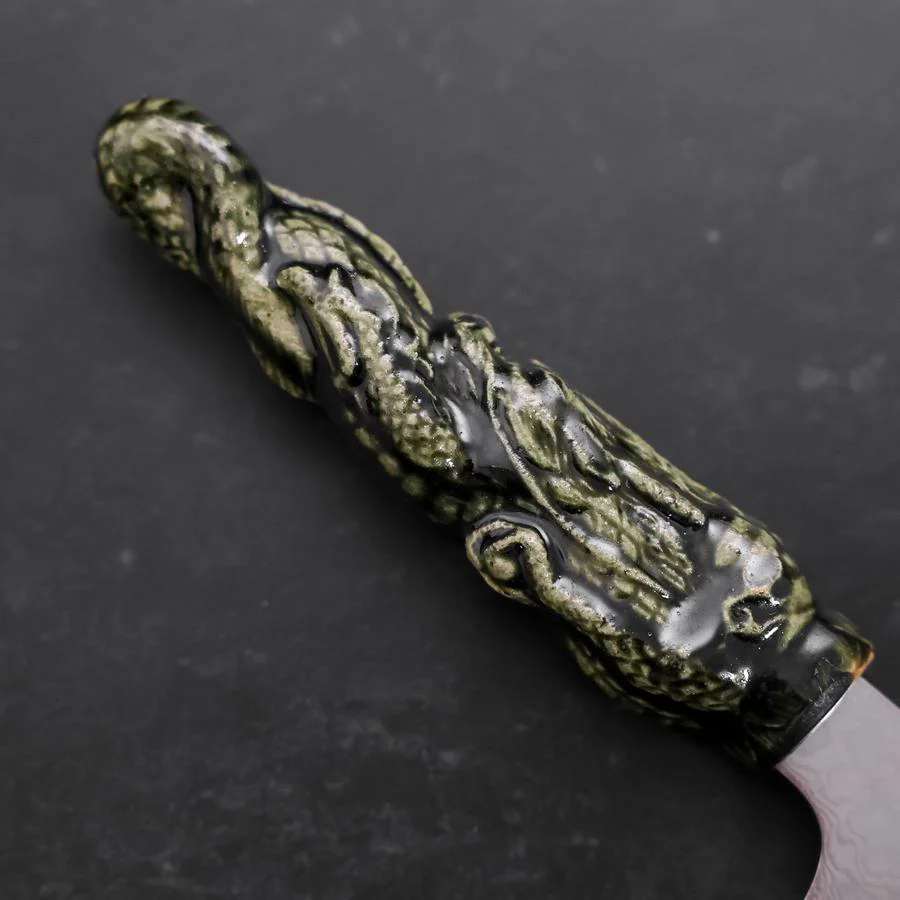 Santoku ZA-18 Damast Drachengriff aus Keramik 180mm - Image 6