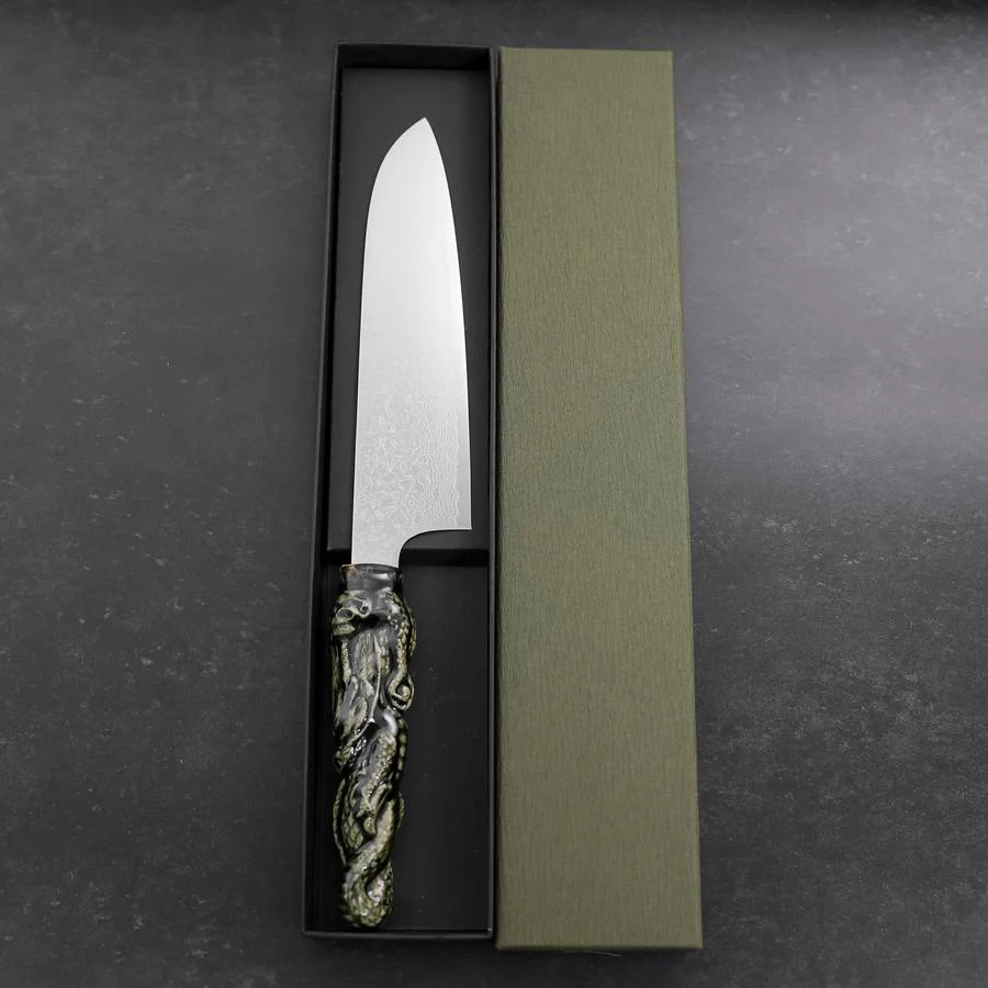 Santoku ZA-18 Damast Drachengriff aus Keramik 180mm - Image 8