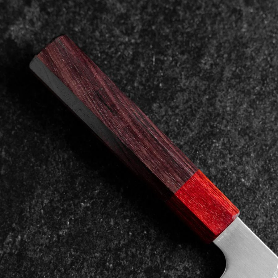 Santoku ZDP-189 Poliert Roter Rosenholz Griff 165mm - Image 6