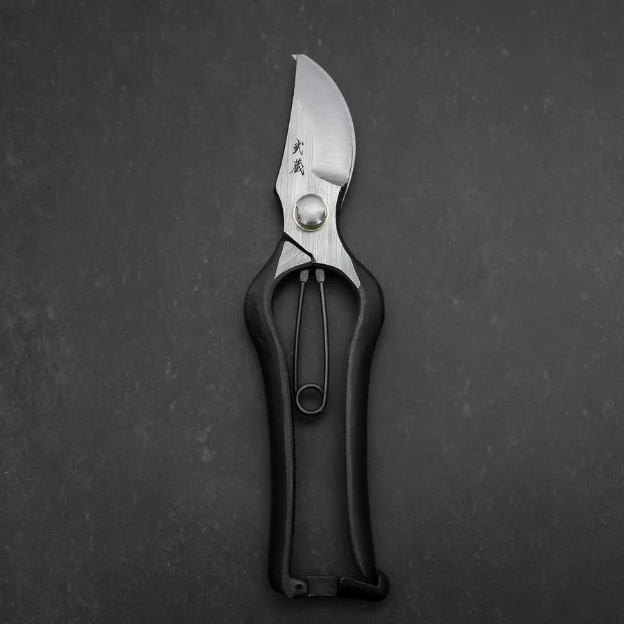 Schwarze Musashi Gartenschere / Gartenschere B Type Handgeschmiedet 200mm