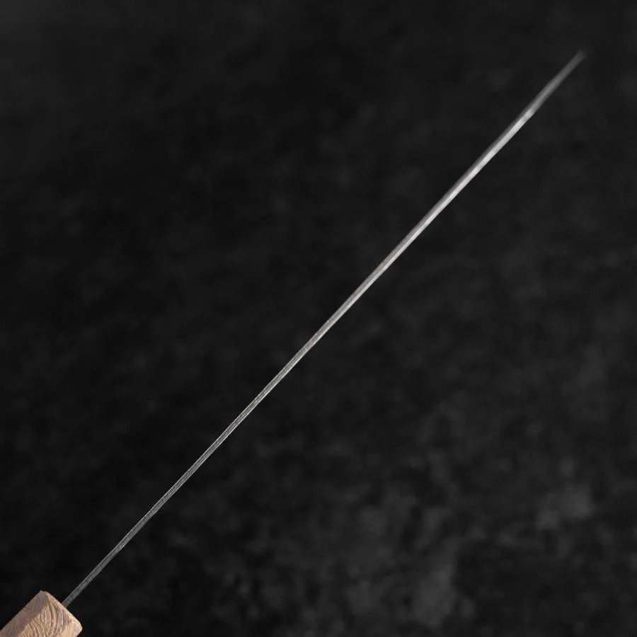 Sujihiki 440C Nashiji Damast Kagami Weißer Urushi Griff 240mm - Image 5