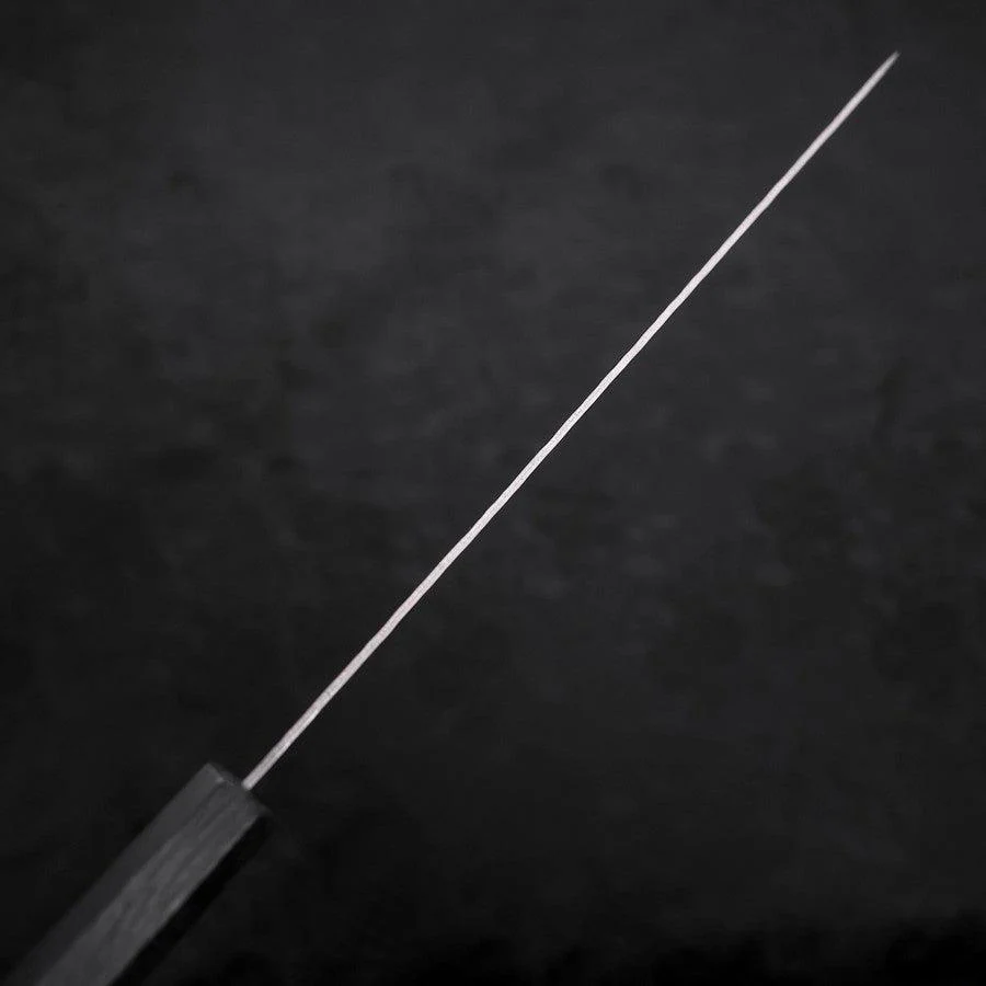 Sujihiki AUS-10 Nashiji Damast Dunkelblauer Urushi Griff 240mm - Image 5