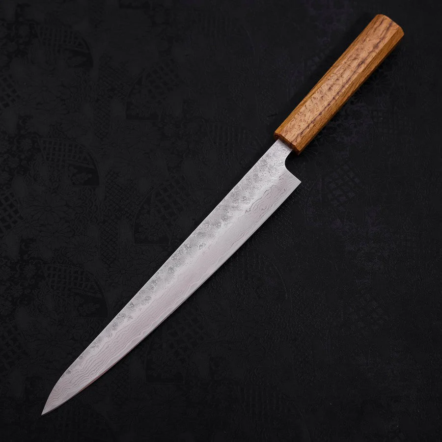 Sujihiki AUS-10 Nashiji Damast Eichenholz Griff 240mm - Image 2