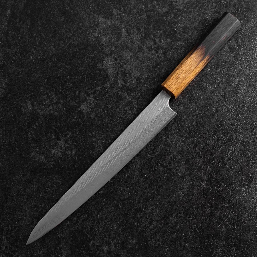 Sujihiki AUS-10 Nawame Damast Yaki Urushi Griff 240mm - Image 2