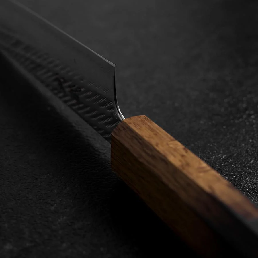 Sujihiki AUS-10 Nawame Damast Yaki Urushi Griff 240mm - Image 4