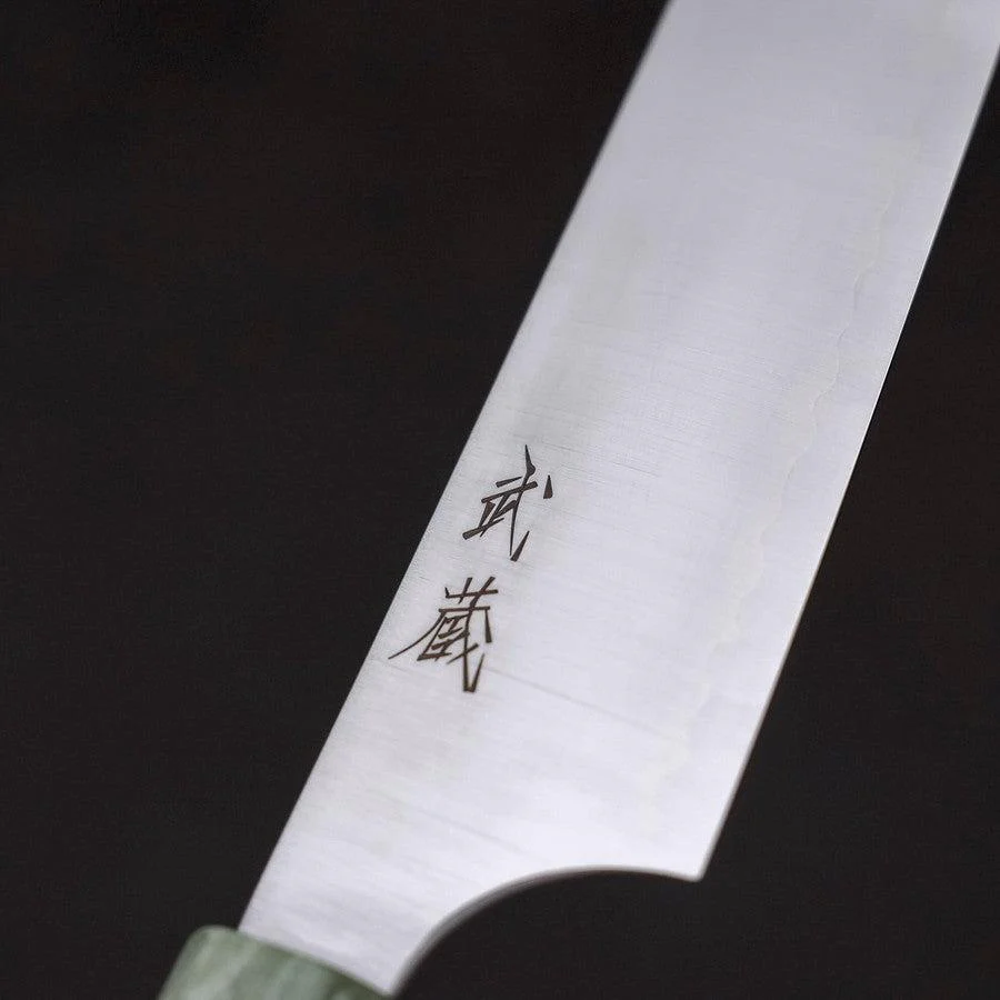 Sujihiki Blue Super Poliert Grüner Ahornholz Griff 270mm - Image 3