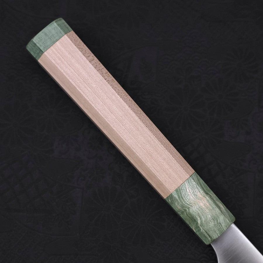 Sujihiki Blue Super Poliert Grüner Ahornholz Griff 270mm - Image 6