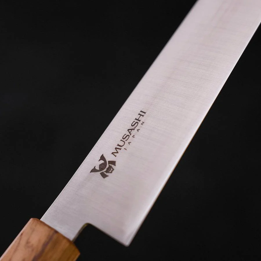 Sujihiki AUS-10 Poliert Eichenholz Griff 240mm - Image 3